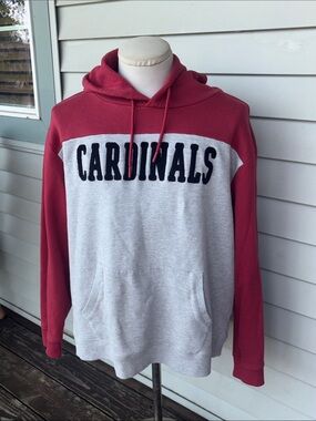 Arizona Cardinals Darius Rucker Two-Tone Hooded Sweatshirt - Red & Gray. XL
